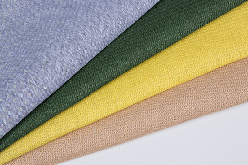 Wholesale 100% Pure Linen 125gsm Flax Textile Plain Dyed Fabric for Eco-Friendly Spring/Summer Clothing Bedding Curtains 2 2836 2