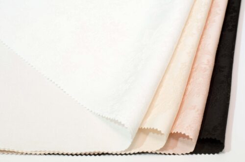 Elegant Floral Fabric with Rose Essence 25%Rose 75%Filament 190gsm Drapable Satin Jacquard Rose Fabric #D18008