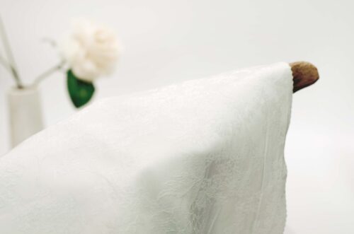 Elegant Floral Fabric with Rose Essence 25%Rose 75%Filament 190gsm Drapable Satin Jacquard Rose Fabric #D18008