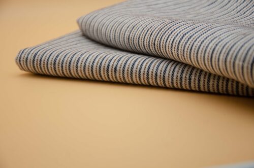 1229 (7) Best-Selling 100% Linen Yarn-Dyed Striped Fabric for Women’s Fashion – 135cm Width, 186g Weight, UV-Resistant & Antibacterial for Spring & Autumn #1229