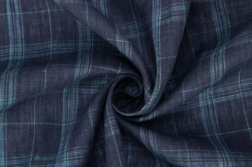 1241 (5) Yarn-Dyed 100% Linen Fabric with Layered Texture – 135cm Width, 140g Weight, Perfect for Spring & Summer Apparel #1241