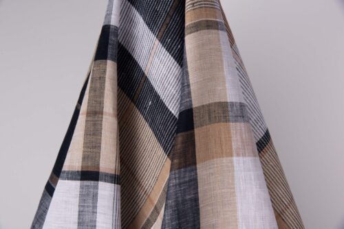 1252 (6) Feather-Light 100% Linen Fabric for Spring & Summer – 135cm Width, 115g Weight, Perfect for Flowy Dresses #1252