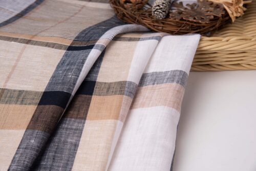 1252 (7) Feather-Light 100% Linen Fabric for Spring & Summer – 135cm Width, 115g Weight, Perfect for Flowy Dresses #1252