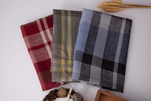 1253 (8) Eco-Friendly 100% Linen Fabric for Spring & Summer – 135cm Width, 114g Weight, Sustainable & Breathable #1253