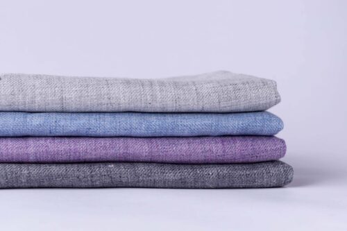 Luxury 100% Linen Yarn-Dyed Twill Fabric – 135cm Width, 168g Weight, Perfect for Shirts, Jackets & Dresses #1265