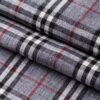 1267 (2) Classic 100% Linen Yarn-Dyed Check Fabric – 135cm Width, 149g Weight, Antibacterial & Breathable for Spring & Summer #1267