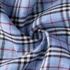 1267 主图 Classic 100% Linen Yarn-Dyed Check Fabric – 135cm Width, 149g Weight, Antibacterial & Breathable for Spring & Summer #1267