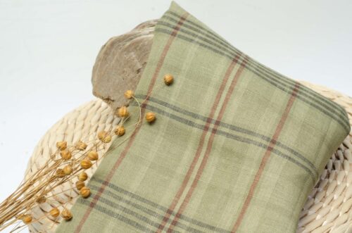 1275 (7) Yarn-Dyed 100% Linen Fabric with Retro Vibes – 135cm Width, 118g Weight, Perfect for Spring & Summer Fashion #1275