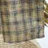 1276 (1) Breathable 100% Linen Fabric with Vintage Checks – 135cm Width, 122g Weight, Ideal for Spring & Summer Shirts & Pants #1276