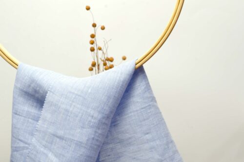 1278 (7) French Linen Yarn-Dyed Fabric for Spring & Summer – 135cm Width, 126g Weight, Eco-Friendly & Stylish #1278