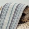 1279 (4) Colorful Striped 100% Linen Fabric for Spring & Summer – 135cm Width, 116g Weight, Perfect for Ethnic-Inspired Designs #1279