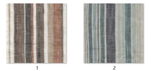 1279 Colorful Striped 100% Linen Fabric for Spring & Summer – 135cm Width, 116g Weight, Perfect for Ethnic-Inspired Designs #1279