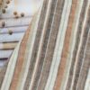 1279 (6) Colorful Striped 100% Linen Fabric for Spring & Summer – 135cm Width, 116g Weight, Perfect for Ethnic-Inspired Designs #1279