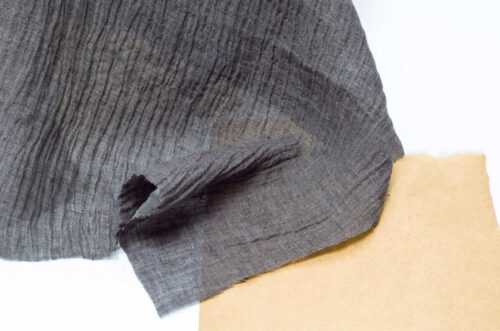 1280 (10) Textured 100% Linen Fabric with Wavy Creases – 138cm Width, 112g Weight, Ideal for Spring & Summer Casual Wear #1280