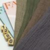 1280 (5) Textured 100% Linen Fabric with Wavy Creases – 138cm Width, 112g Weight, Ideal for Spring & Summer Casual Wear #1280