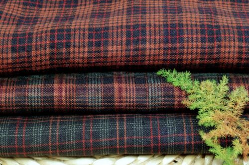 1281 (3) Vibrant Yarn-Dyed 100% Linen Fabric for Spring & Summer – 135cm Width, 115g Weight, Retro & Breathable #1281