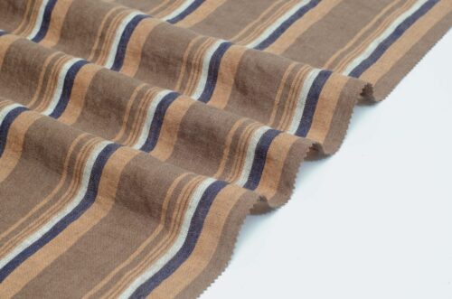 1284 (4) Yarn-Dyed Check 100% Linen Fabric with British Charm – 137cm Width, 121g Weight, Perfect for Spring & Summer #1284