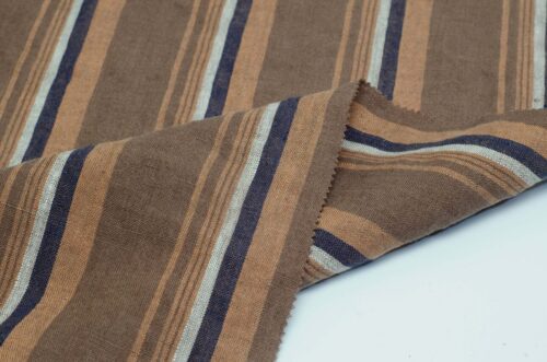 1284 (5) Yarn-Dyed Check 100% Linen Fabric with British Charm – 137cm Width, 121g Weight, Perfect for Spring & Summer #1284