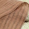 1286 (4) Textured Yarn-Dyed 100% Linen Fabric for Spring & Summer – 130cm Width, 120g Weight, Natural & Elegant #1286