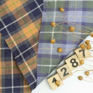 1287 主图 Premium Yarn-Dyed 100% Linen Fabric for Spring & Summer – 137cm Width, 145g Weight, Luxurious & Breathable #1287
