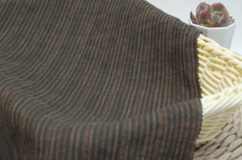 1288 (18) Sophisticated Striped 100% Linen Fabric for Spring, Summer & Autumn – 137cm Width, 150g Weight, Perfect for Layering #1288