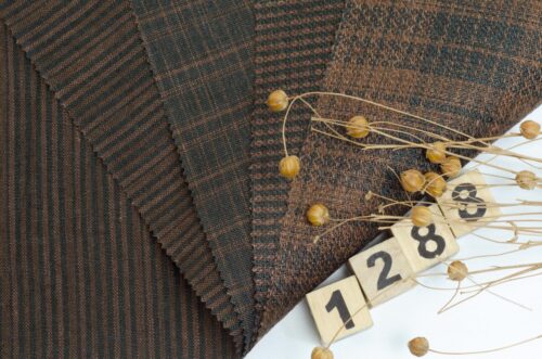 1288 (2) Sophisticated Striped 100% Linen Fabric for Spring, Summer & Autumn – 137cm Width, 150g Weight, Perfect for Layering #1288