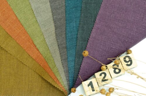 1289 (2) French Linen Yarn-Dyed Fabric for Spring, Summer & Autumn – 135cm Width, 169g Weight, Timeless & Comfortable #1289
