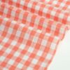 1291 (4) Classic Check 100% Linen Fabric for Spring & Summer – 135cm Width, 135g Weight, Breathable & Antibacterial for Shirts & Dresses #1291
