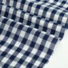 1291 (5) Classic Check 100% Linen Fabric for Spring & Summer – 135cm Width, 135g Weight, Breathable & Antibacterial for Shirts & Dresses #1291