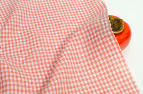 1291 (9) Classic Check 100% Linen Fabric for Spring & Summer – 135cm Width, 135g Weight, Breathable & Antibacterial for Shirts & Dresses #1291