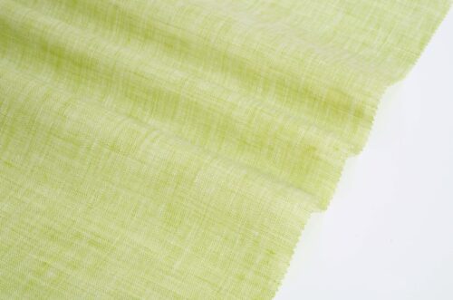 1297 (5) Eco-Friendly 100% Linen Fabric in Nature-Inspired Green – 137cm Width, 144g Weight, Perfect for Spring & Summer #1297