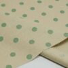 1409 (10) Stretch Linen-Viscose Blend Fabric with Polka Dot Print – 138cm Width, 203g Weight, Perfect for Spring & Autumn Dresses #1409