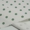 1409 (11) Stretch Linen-Viscose Blend Fabric with Polka Dot Print – 138cm Width, 203g Weight, Perfect for Spring & Autumn Dresses #1409