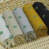 1409 (12) Stretch Linen-Viscose Blend Fabric with Polka Dot Print – 138cm Width, 203g Weight, Perfect for Spring & Autumn Dresses #1409