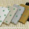1409 (13) Stretch Linen-Viscose Blend Fabric with Polka Dot Print – 138cm Width, 203g Weight, Perfect for Spring & Autumn Dresses #1409