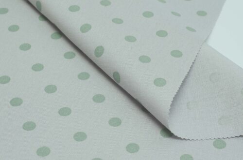 1409 (9) Stretch Linen-Viscose Blend Fabric with Polka Dot Print – 138cm Width, 203g Weight, Perfect for Spring & Autumn Dresses #1409