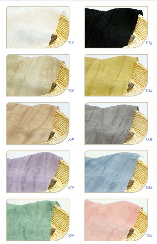 1615-linenschina (1) Linen-Tencel Blend Fabric with Vintage Washed Effect – 138cm Width, 155g Weight, Perfect for Spring, Summer & Autumn #1615