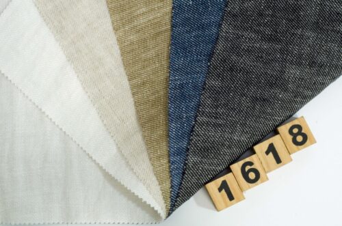 1618 (2) 100% Natural Linen Twill Fabric for Spring, Autumn & Winter – 138cm Width, 195g Weight, Soft & Structured for All Seasons #1618