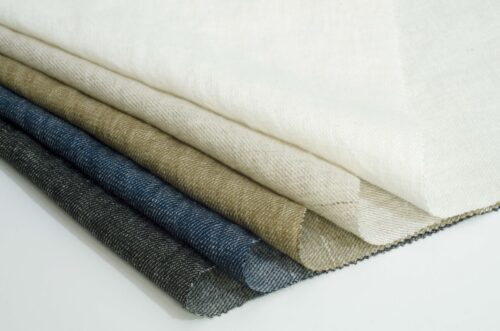 1618 (4) 100% Natural Linen Twill Fabric for Spring, Autumn & Winter – 138cm Width, 195g Weight, Soft & Structured for All Seasons #1618