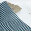 1620 (14) Linen-Cotton Yarn-Dyed Check Fabric for Spring & Summer – 138cm Width, 98g Weight, Lightweight & Elegant #1620