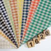 1620 主图 Linen-Cotton Yarn-Dyed Check Fabric for Spring & Summer – 138cm Width, 98g Weight, Lightweight & Elegant #1620