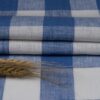 2906 (43) Yarn Dyed Linen Check Fabric - 143g Lightweight, 138cm Width, Classic Gingham - Summer Spring Cooling Material #2906