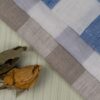 2906 (49) Yarn Dyed Linen Check Fabric - 143g Lightweight, 138cm Width, Classic Gingham - Summer Spring Cooling Material #2906