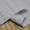 2944 (13) Grey Linen Blend Check - 145g, 138cm Width, Muted Tones - Vintage Inspired Spring Summer #2944