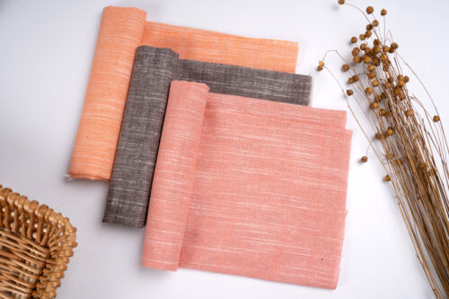 Linenschina7313 (2) Soft Cotton Linen Fabric for Spring Autumn - 30% Cotton 70% Linen 176g - #7313