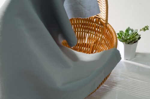 Linenschina7742 (2) 75% Polyester 11% Cotton 10% Linen 4% Spandex 127g/m² - Breathable Stretch Twill for Comfort Wear #7742