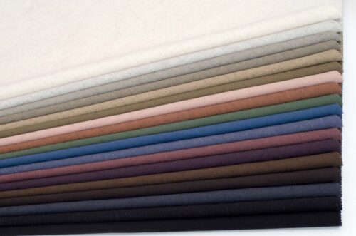 Linenschina7744 (2) 89% Polyester 9% Linen 2% Spandex 255g/m² - Textured Winter Fabric with Improved Wrinkle Resistance #7744