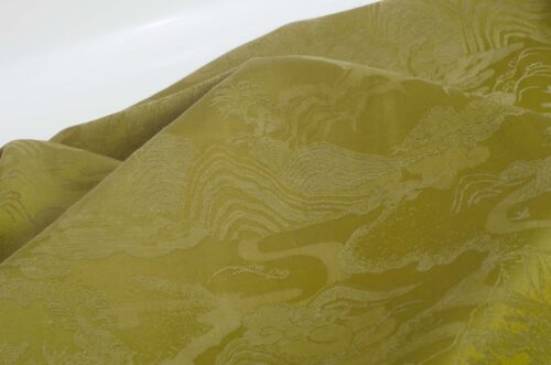 Linenschina7826 (14) 65% Rayon 30% Tencel 5% Linen 170g/m² - Luxury Jacquard Fabric with Oriental Patterns for Elegant Dresses #7826