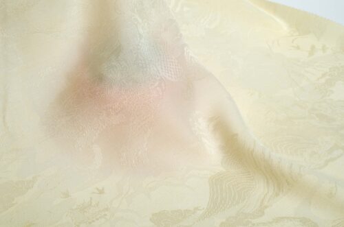 Linenschina7826 (6) 65% Rayon 30% Tencel 5% Linen 170g/m² - Luxury Jacquard Fabric with Oriental Patterns for Elegant Dresses #7826