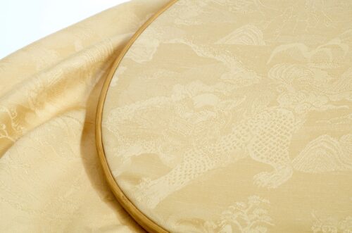 Linenschina7826 (8) 65% Rayon 30% Tencel 5% Linen 170g/m² - Luxury Jacquard Fabric with Oriental Patterns for Elegant Dresses #7826